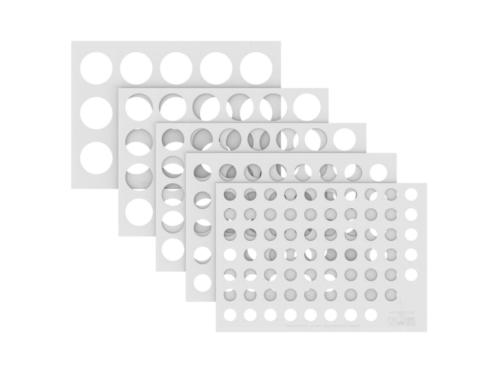 Kreis-Schablonen-Etui