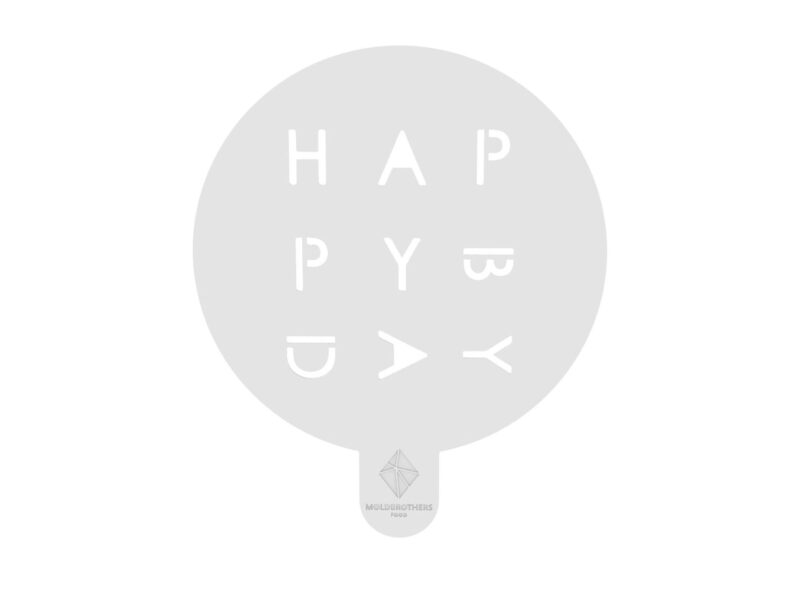Happy Birthday Stencil