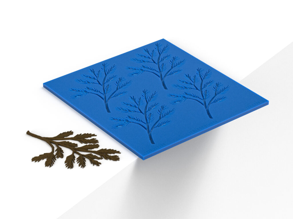 Realistic Pine Tuille Mold