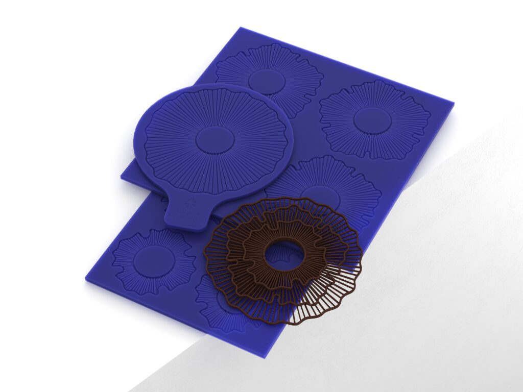 Line Rosette Tuille Molds