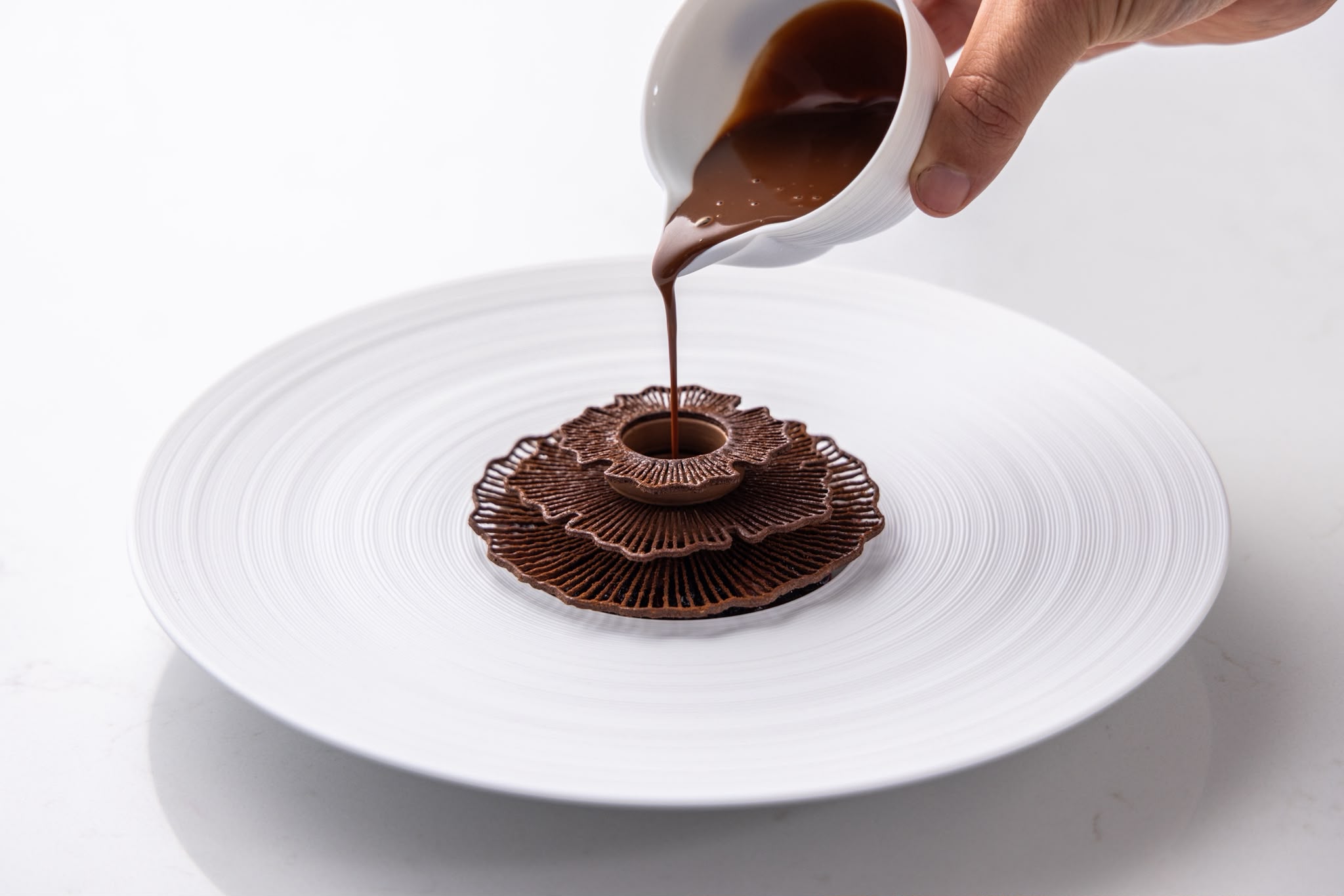 Line Rosette Tuille Molds