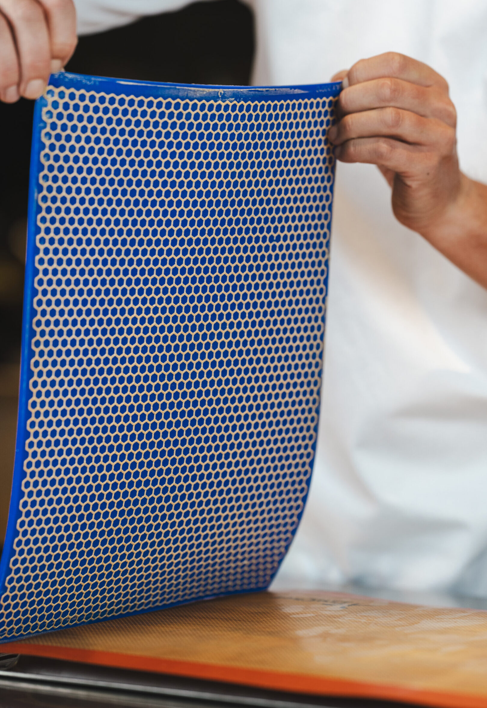 Honey Grid Tuille Sheet